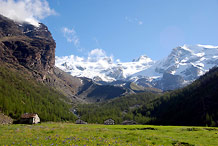 Veduta sul massiccio del Monte Rosa